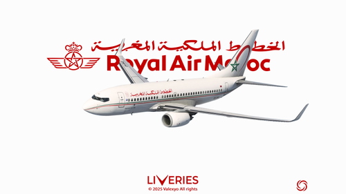 Royal Air Maroc [CN-RNQ 2020] w/cabin - PMDG 737-700 BW [4K] 