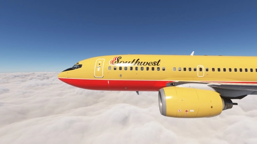 PMDG 737-700 w/ cabin Braniff - Southwest Lease (N406BN)