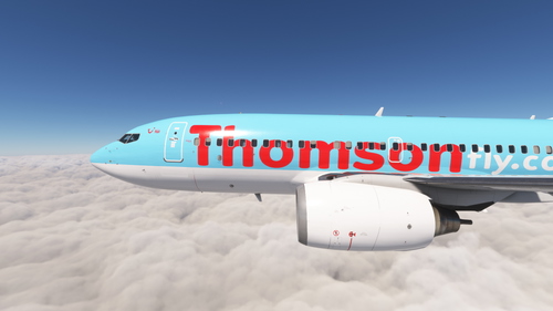 PMDG 737-700 w/ cabin Thomson Airways (G-THOO)