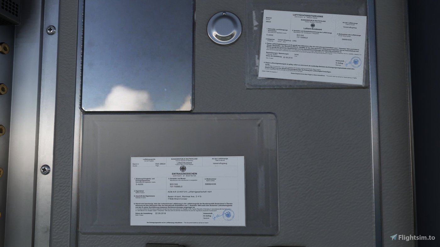 PMDG 737-700BBJ ACM Air Charter (D-AXXX) for Microsoft Flight Simulator |  MSFS