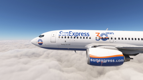 PMDG 737-700 w/ cabin SunExpress (TC-SEP)