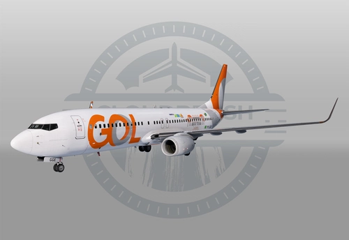 PMDG 737-800 - GOL Linhas Aereas PR-GGE - "Conheça o Brasil - Curitiba" (w/ cabin)