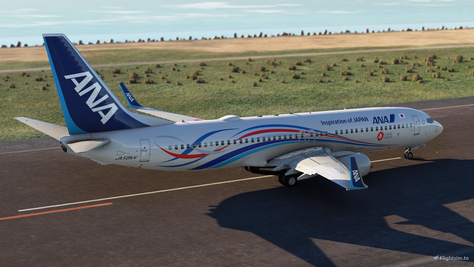 PMDG 737-800 All Nippon Airways JA58AN - EXPO Osaka 2025 (w/ cabin