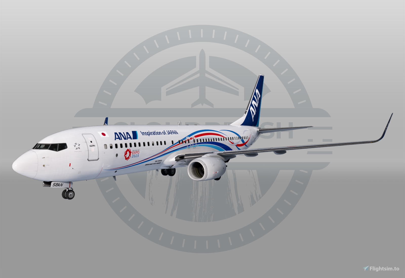 PMDG 737-800 All Nippon Airways JA58AN - EXPO Osaka 2025 (w/ cabin