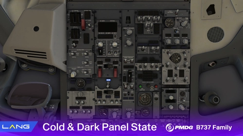 PMDG 737-800 Cold & Dark Panel State
