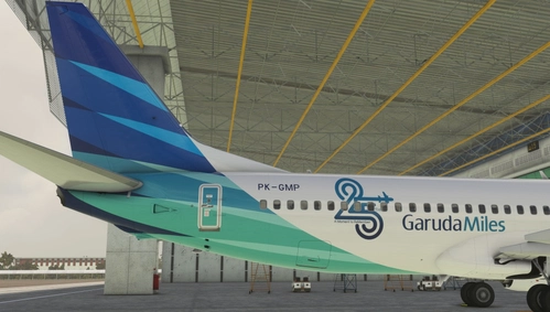 PMDG 737-800 Garuda Indonesia ("GarudaMiles 25th Anniversary" c/s) PK-GMP