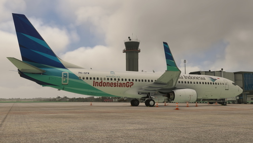 PMDG 737-800 Garuda Indonesia ("Indonesian GP" c/s) PK-GFW