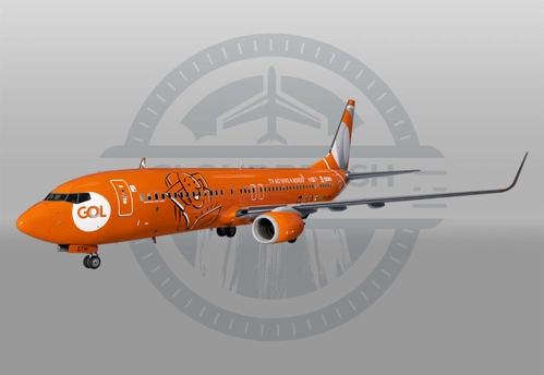 PMDG 737-800  - GOL Linhas Aereas PR-GTM - "TV ao Vivo" (w/ cabin)