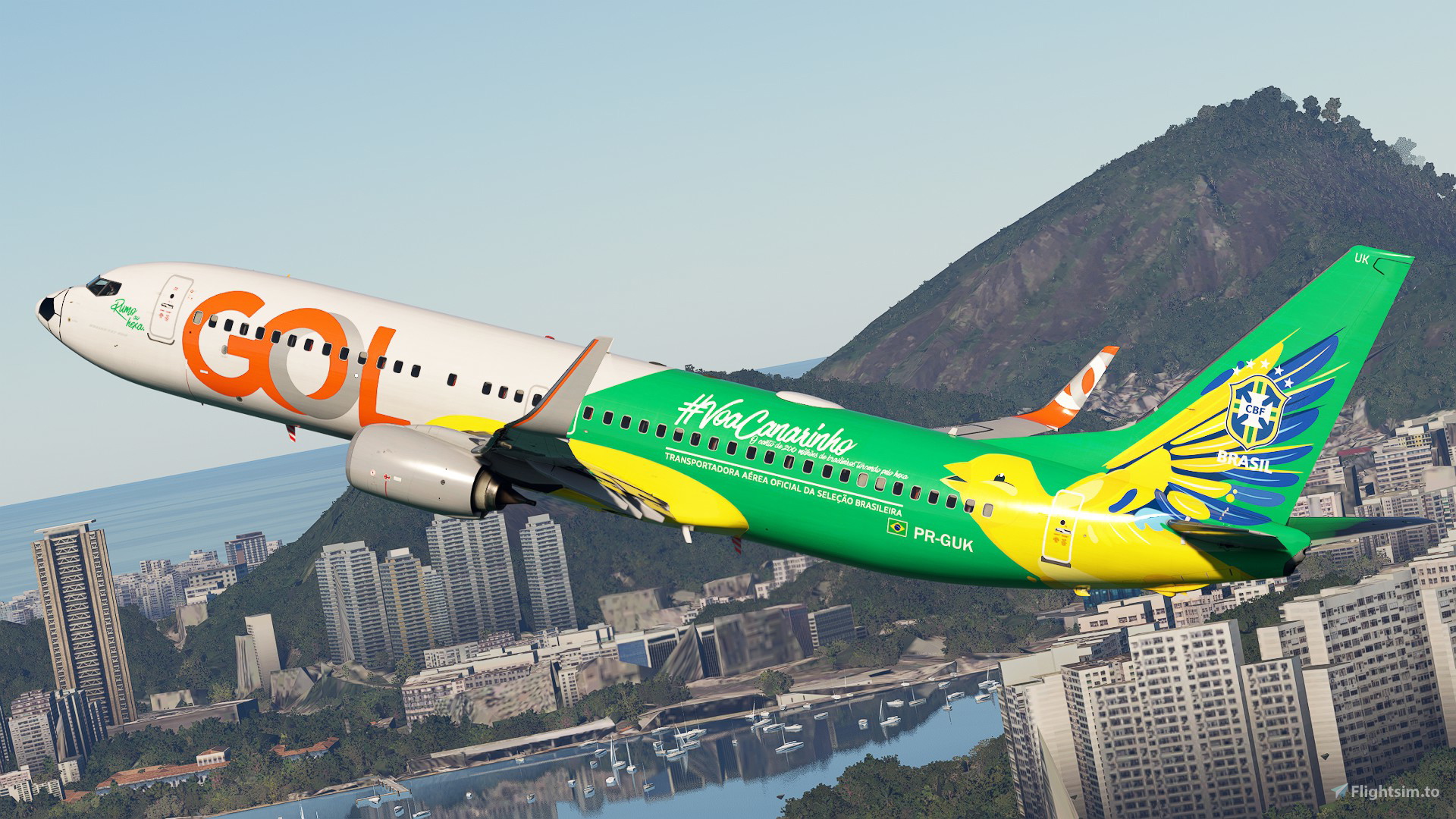 PMDG 737-800 - GOL Linhas Aereas PR-GUK - Voa Canarinho (w