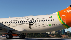 PMDG 737-800 - GOL Linhas Aereas PR-GXR - "Santos Dumont" (w/ cabin) thumbnail 4