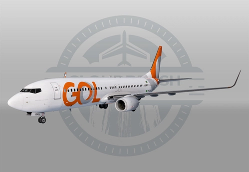 PMDG 737-800 - GOL Linhas Aereas PR-GXU (w/ cabin)