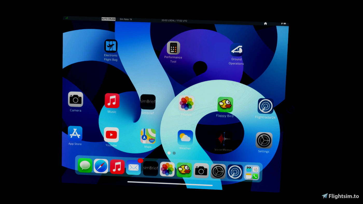 PMDG 737-800 IOS Flight Tablet Wallpaper Pack for MFS 2020 for ...