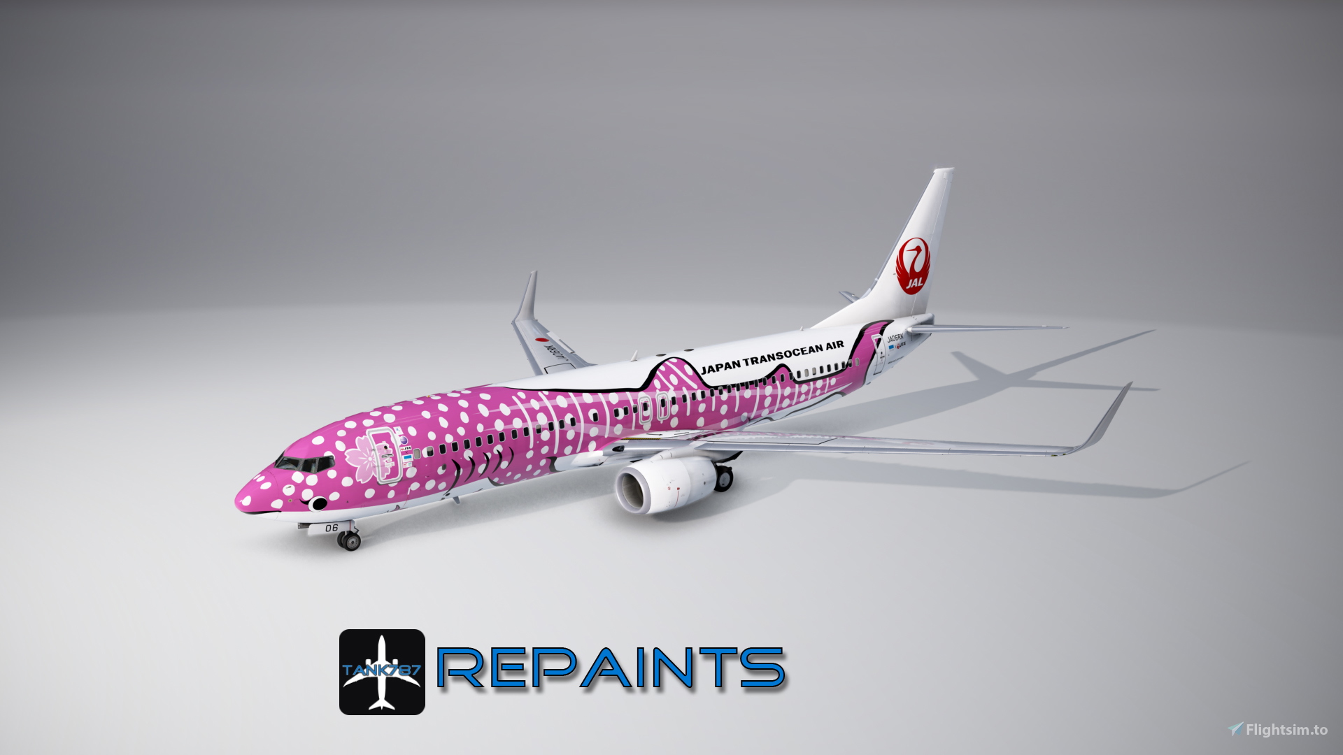航空機・ヘリコプター JAPAN TRANSOCEAN AIR BOEING737-4Q3 Japan TransOcean Air B 737-4Q3 ジンベイジェット 航空機