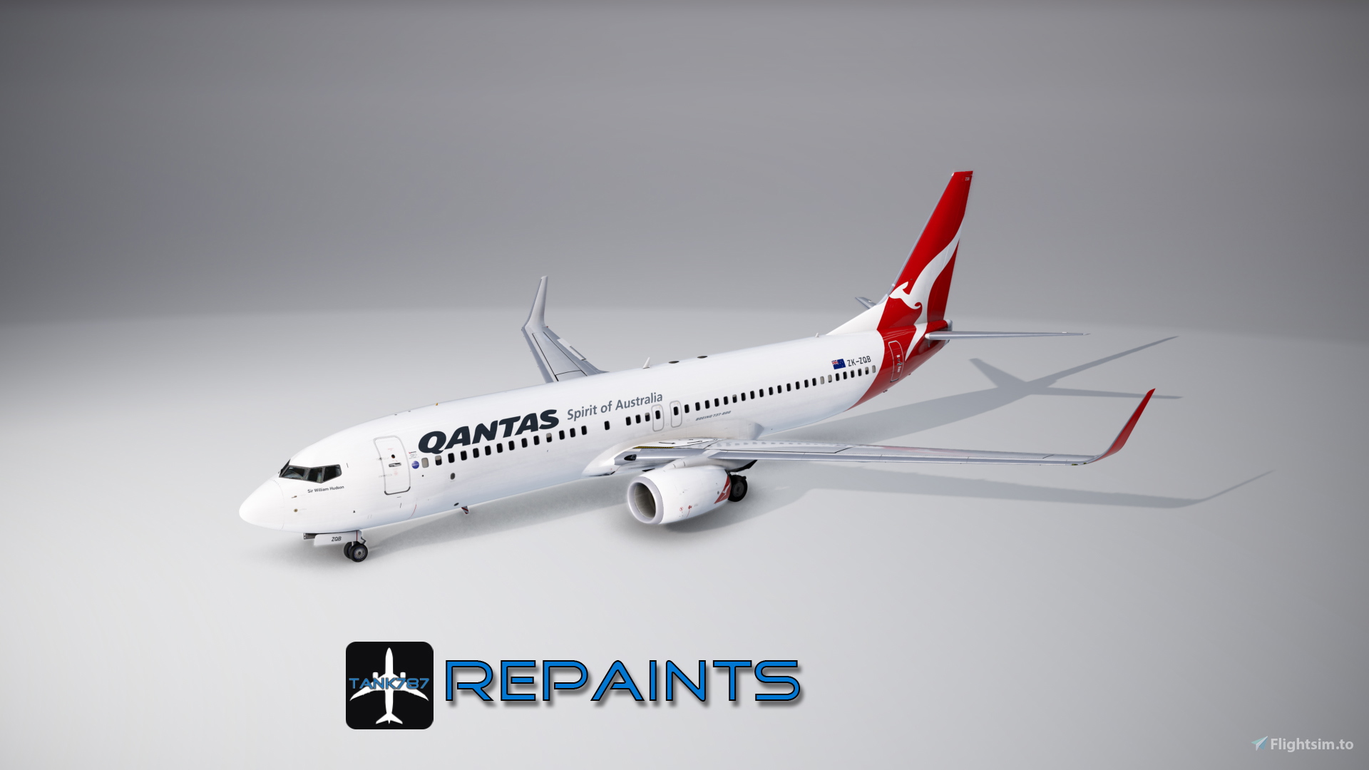 PMDG 737-800 Qantas - VH-VXB Yananyi Dreaming (Silver Roo