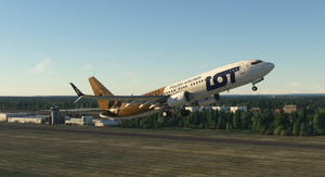 PMDG 737-800 Lot Polish Airlines ''100years Krosno'' thumbnail 4