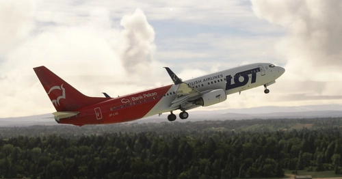 PMDG 737-800 LOT Polish Airlines (SP-LVG)