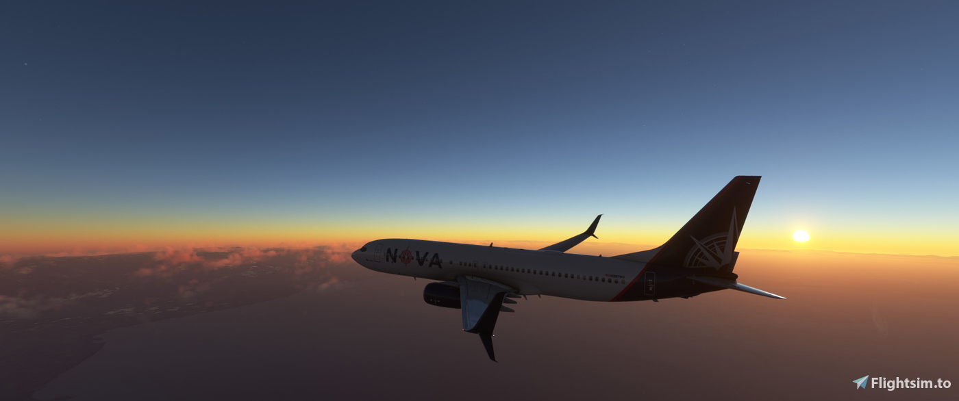 Pmdg 737 800 nova airlines fleet for microsoft flight simulator msfs