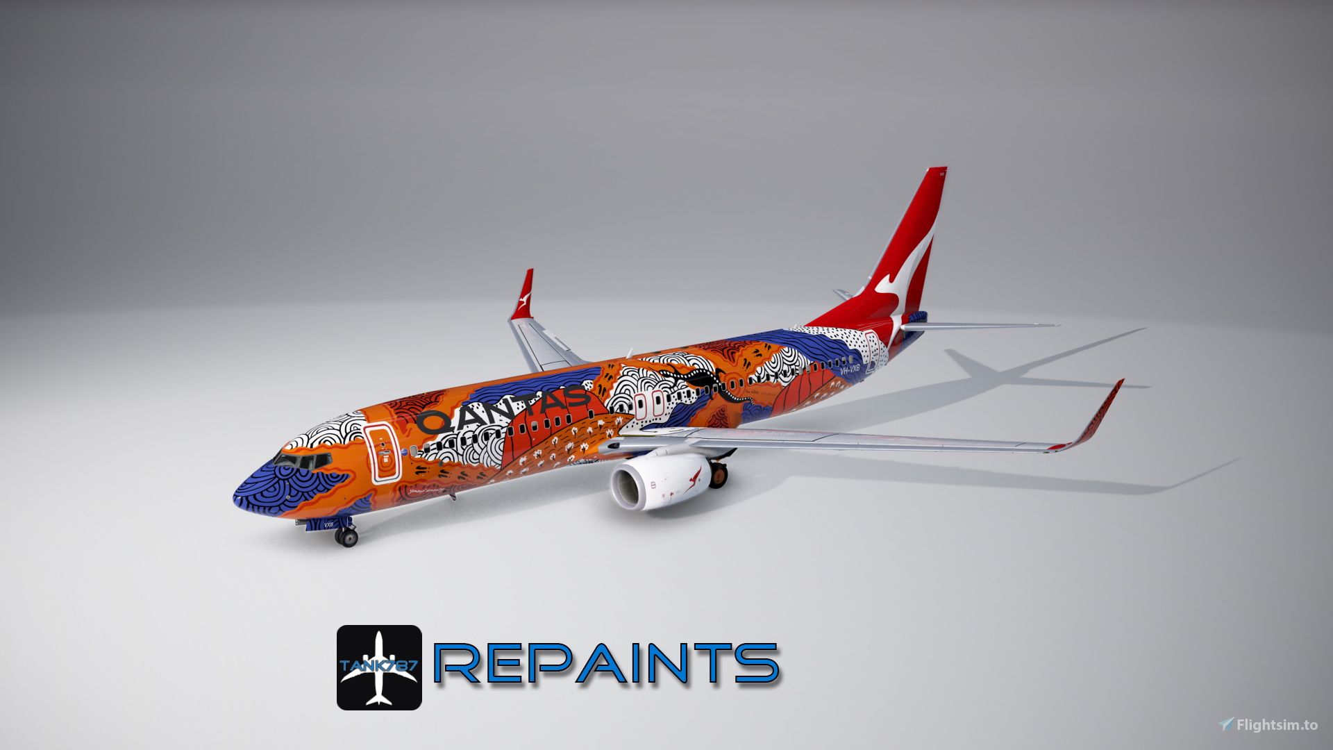 ヘルパ 1/200 QANTAS B737 Yananyi Dreaming Yananyi Dreaming: Qantas Boeing 737-838 VH-VXB by NG Models