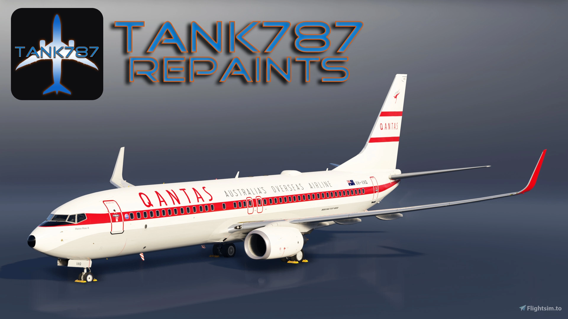 PMDG 737-800 Qantas - VH-VXQ Retro Roo II - Image 1