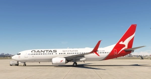 PMDG 737-800 Qantas - VH-VZW Silveroo Split Scimitar thumbnail 3