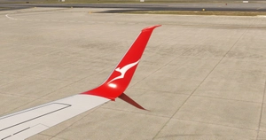 PMDG 737-800 Qantas - VH-VZW Silveroo Split Scimitar thumbnail 4