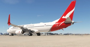 PMDG 737-800 Qantas - VH-VZW Silveroo Split Scimitar thumbnail 6
