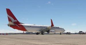 PMDG 737-800 Qantas - VH-VZW Silveroo Split Scimitar thumbnail 2