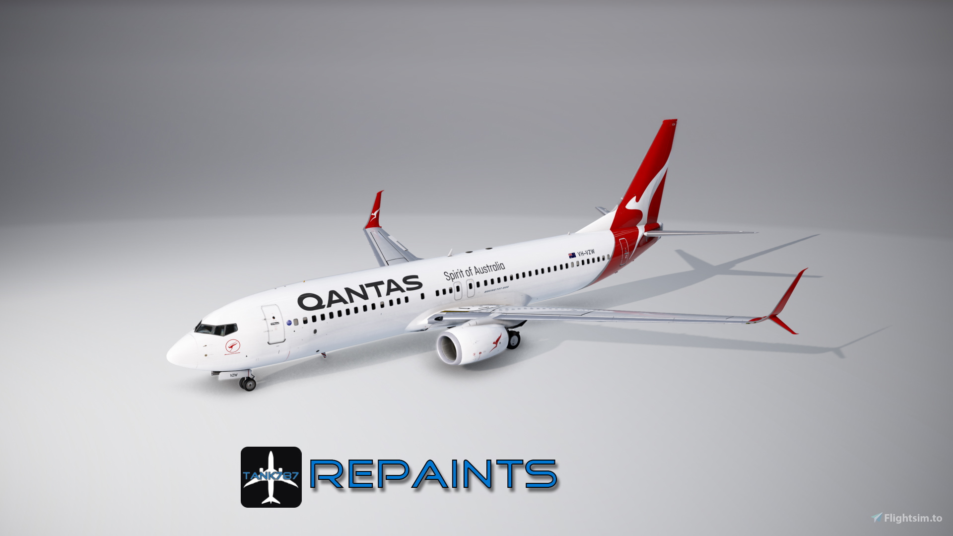 PMDG 737-800 Qantas - VH-VXB Yananyi Dreaming (Silver Roo