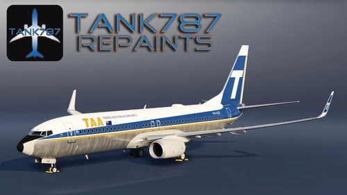 PMDG 737-800 Qantas - VH-XZE TAA 1970s Fictional