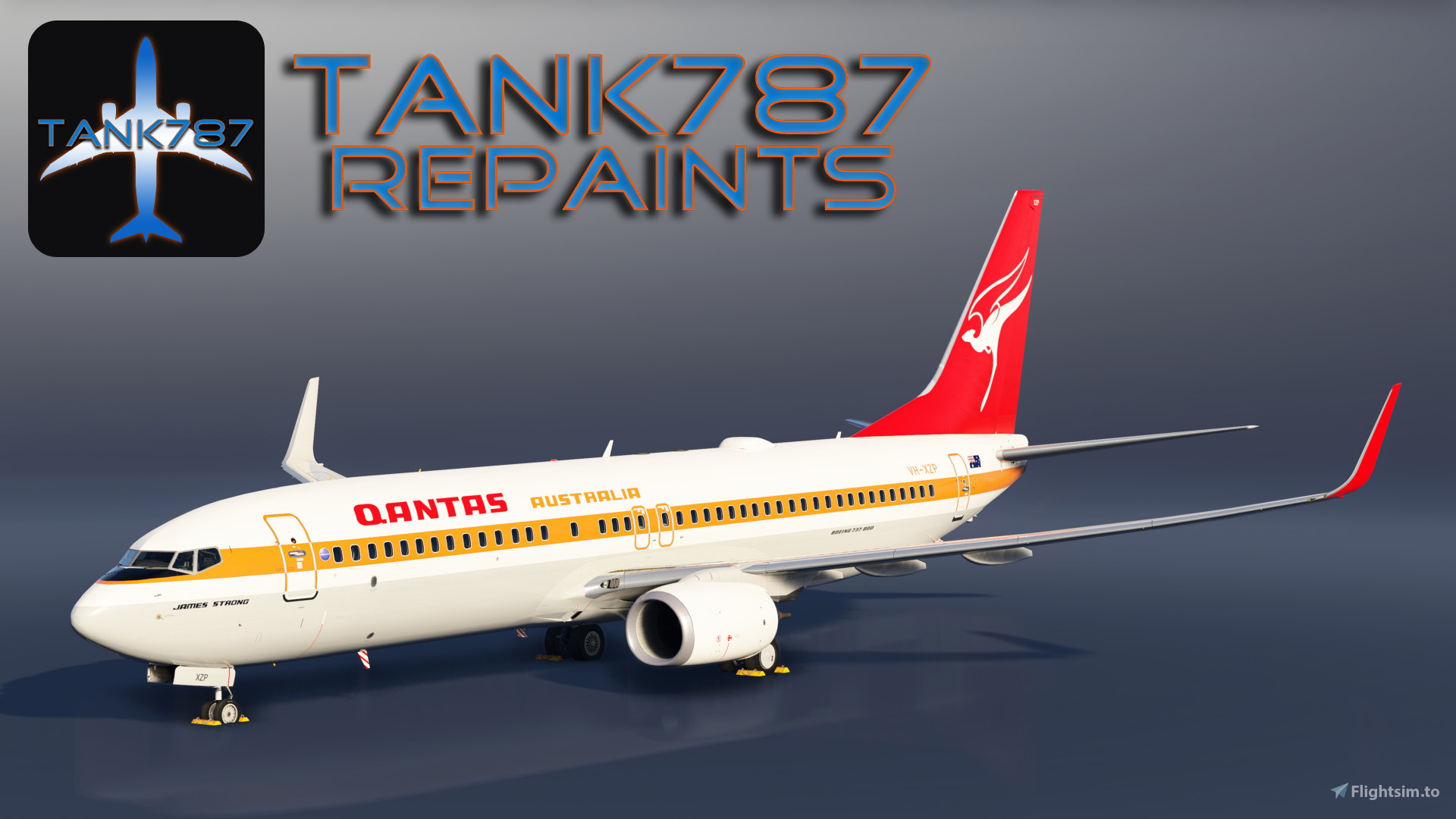 PMDG 737-800 Qantas - VH-XZJ Mendoowoorjji - Aircraft Liveries for