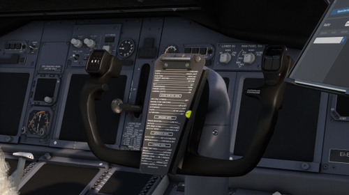 PMDG 737-800 Ryanair yoke checklist