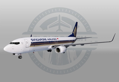PMDG 737-800 - Singapore Airlines 9V-MGK (w/ cabin)