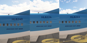 PMDG 737-800  BW / SSW KOREAN AIR New CI Fleet Pack (FICTIONAL) / 8K thumbnail 10