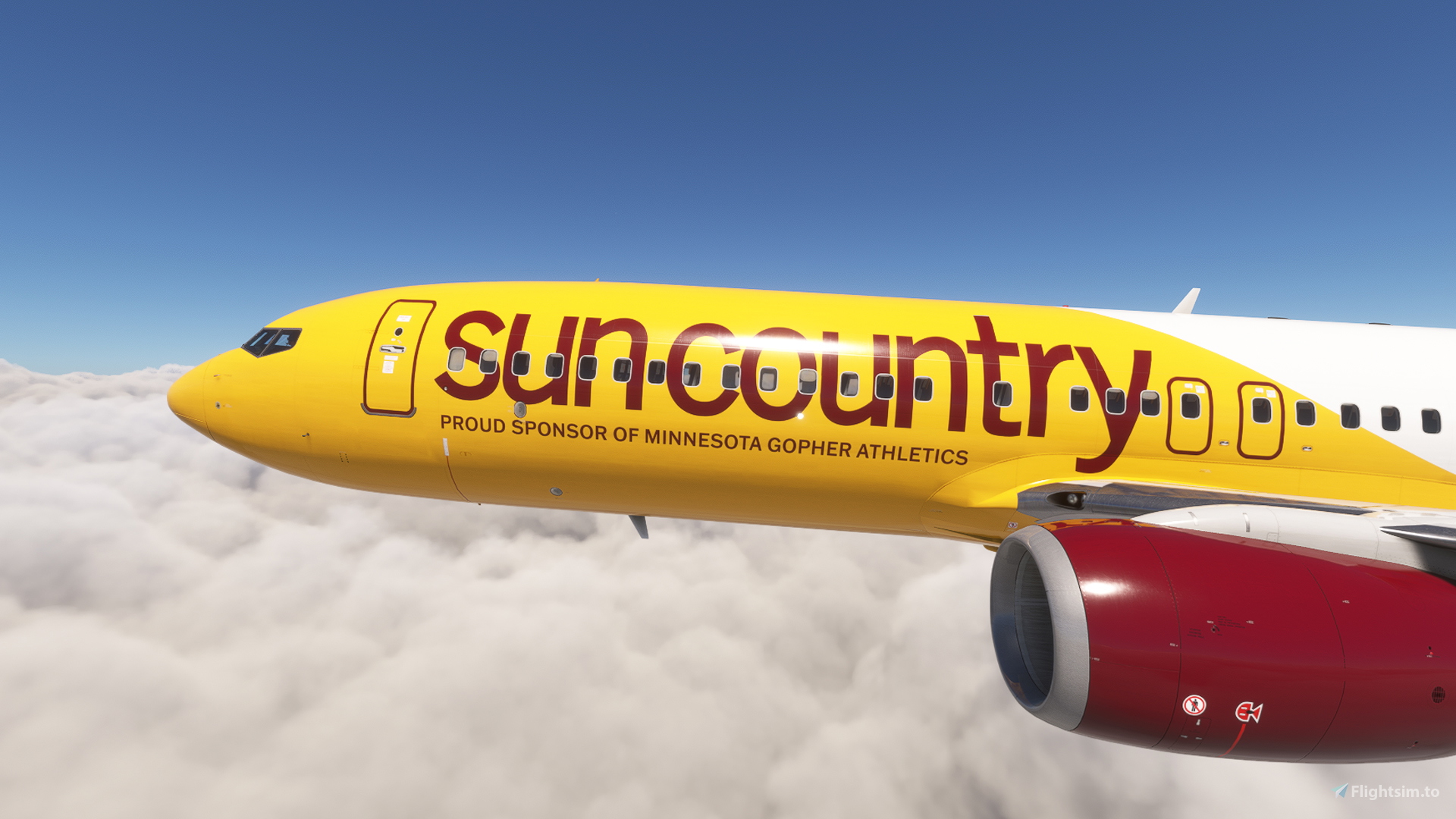 PMDG 737-800 /w cabin Sun Country - Minnesota Gopher Athletics
