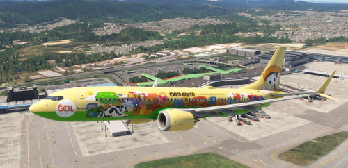 [PMDG 737-800 SW] GOL Linhas Aereas (PR-GUJ Chico Bento)