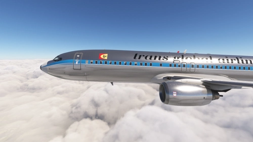 PMDG 737-800 w/ cabin Trans Global Airlines  (N324F)