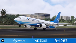 PMDG 737-800 Xiamen Airlines 厦门航空 B-1287 with cabin 8k thumbnail 1