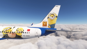 PMDG 737-800 w/ cabin Sunexpress Minions Edition (TC-SOH) thumbnail 2