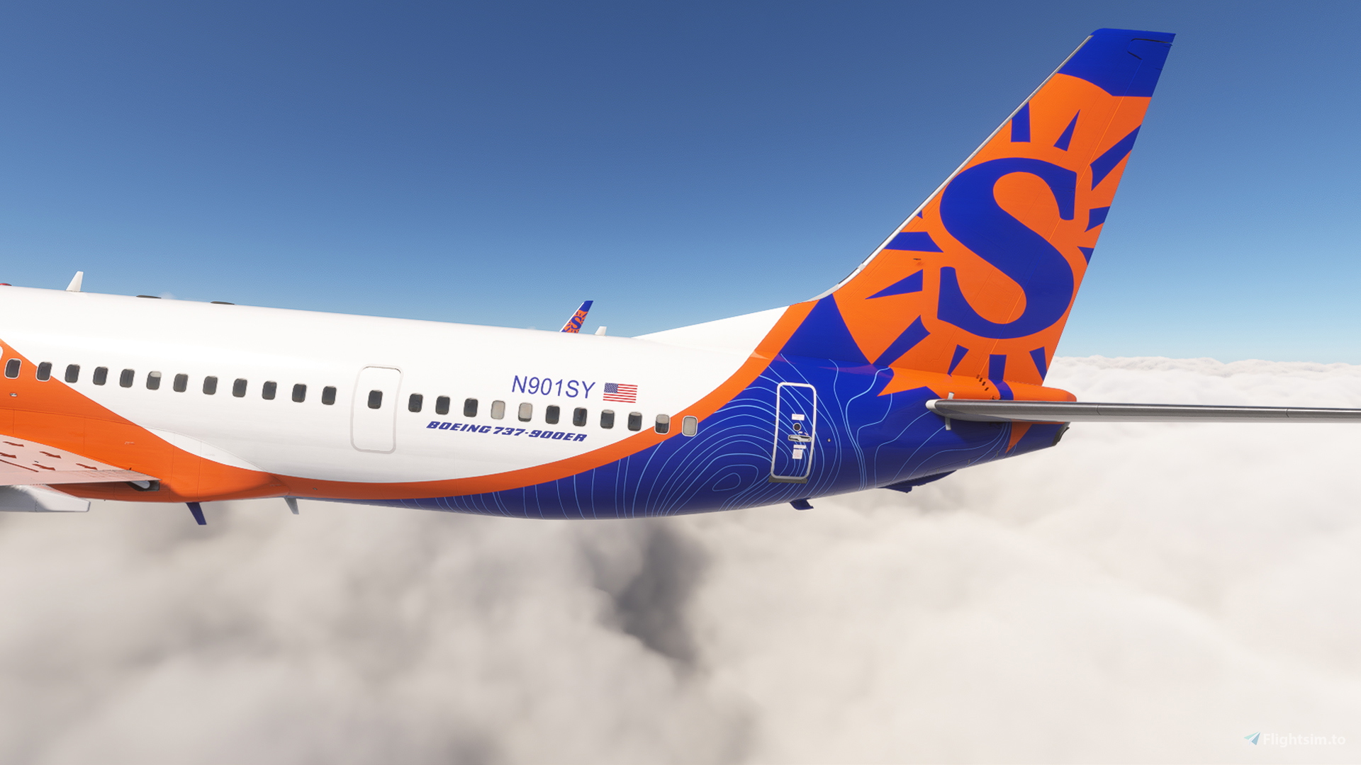 PMDG 737-900ER w/ cabin Sun Country Airlines Fleet for