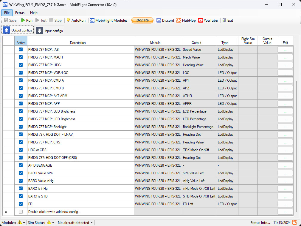 PMDG 737NG | Winwing FCU+EFIS | Mobiflight Profile - Image 1