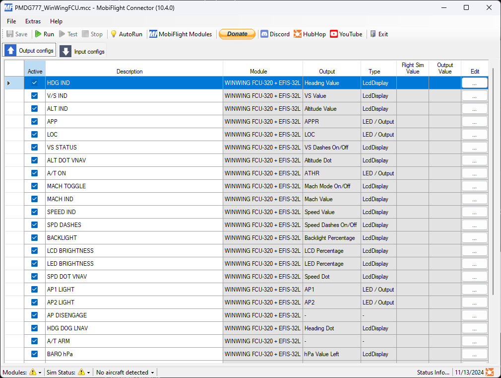 PMDG 777 | Winwing FCU+EFIS | Mobiflight Profile - Image 1