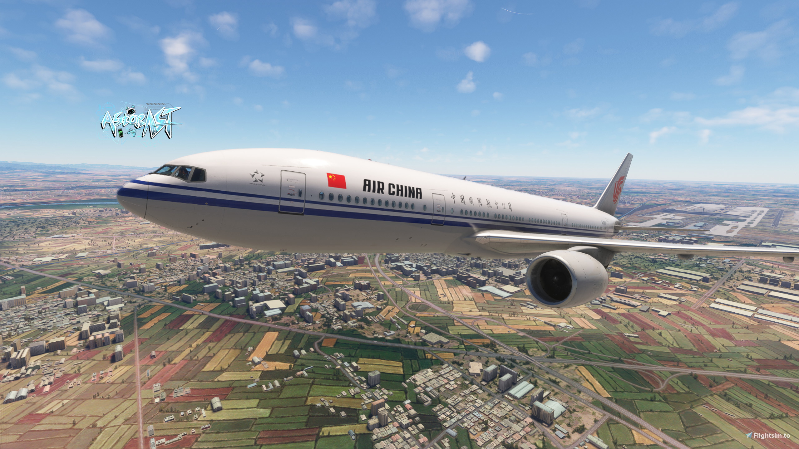 PMDG 777-200ER Air China 中国国际航空Star Alliance B-2032 GE 8K