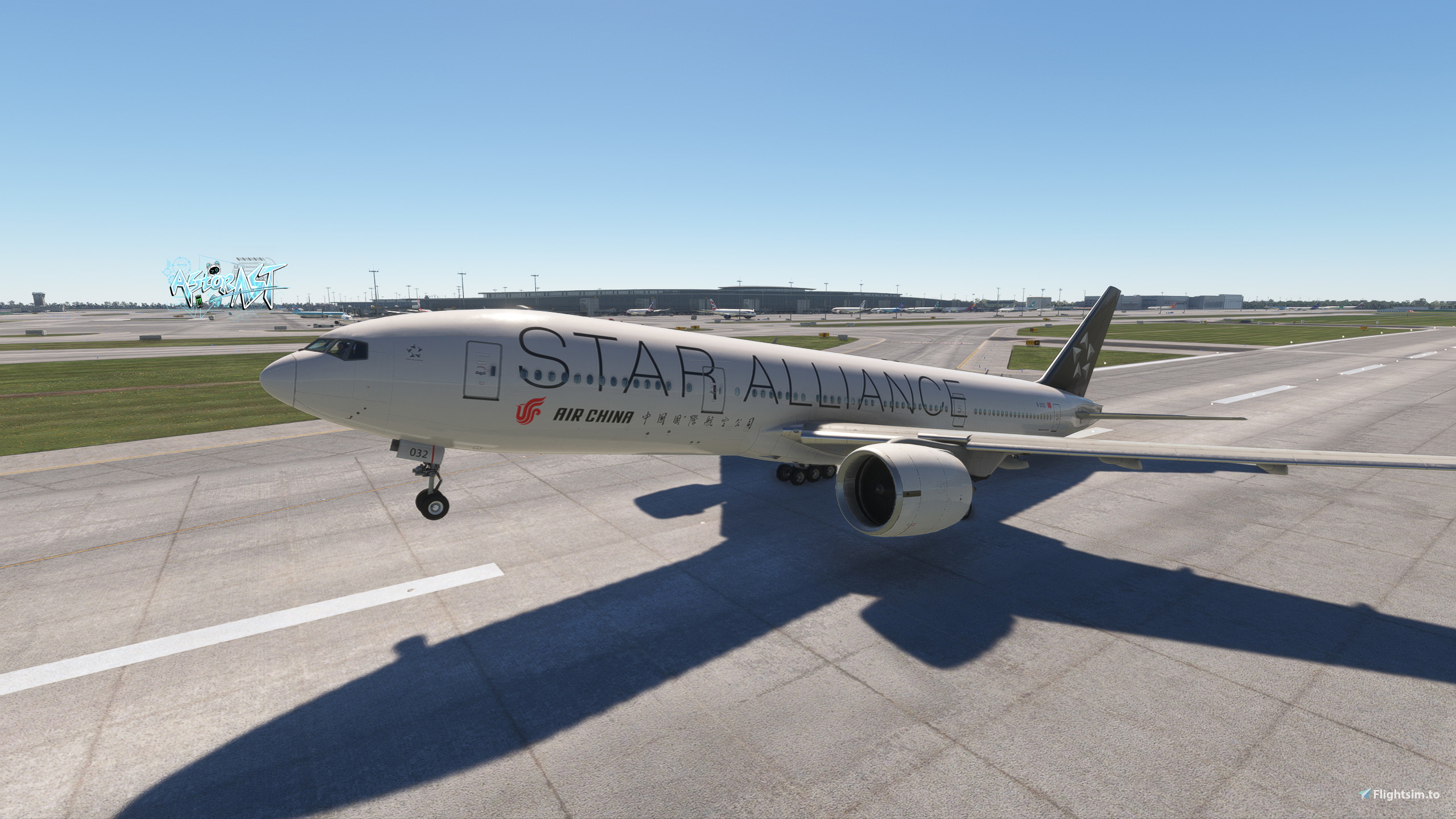 PMDG 777-200ER Air China 中国国际航空Star Alliance B-2032 GE 8K