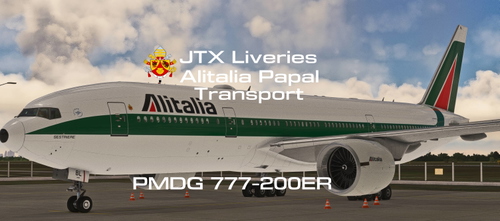 PMDG 777-200ER Alitalia - Compagnia Aerea Italiana - Papal Transport EI-DBL
