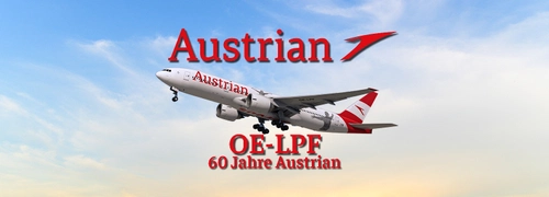 PMDG 777-200ER Austrian OE-LPF 60 Jahre Austrian Livery
