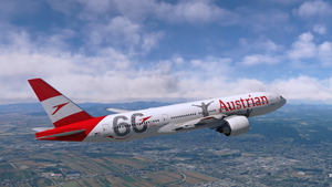PMDG 777-200ER Austrian OE-LPF 60 Jahre Austrian Livery thumbnail 7
