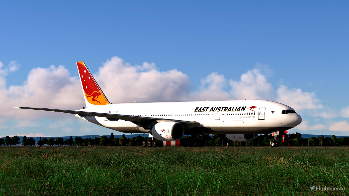 PMDG 777-200ER EAST AUSTRALIAN VH-OZB Livery for Microsoft Flight ...
