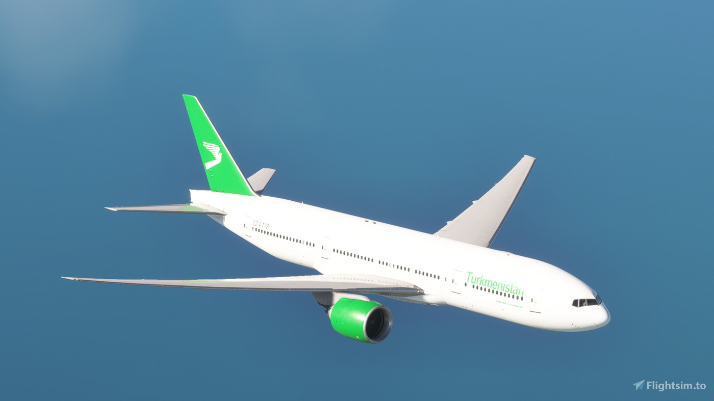 PMDG 777-200ER GE Turkmenistan EZ-A778 のために Microsoft Flight Simulator