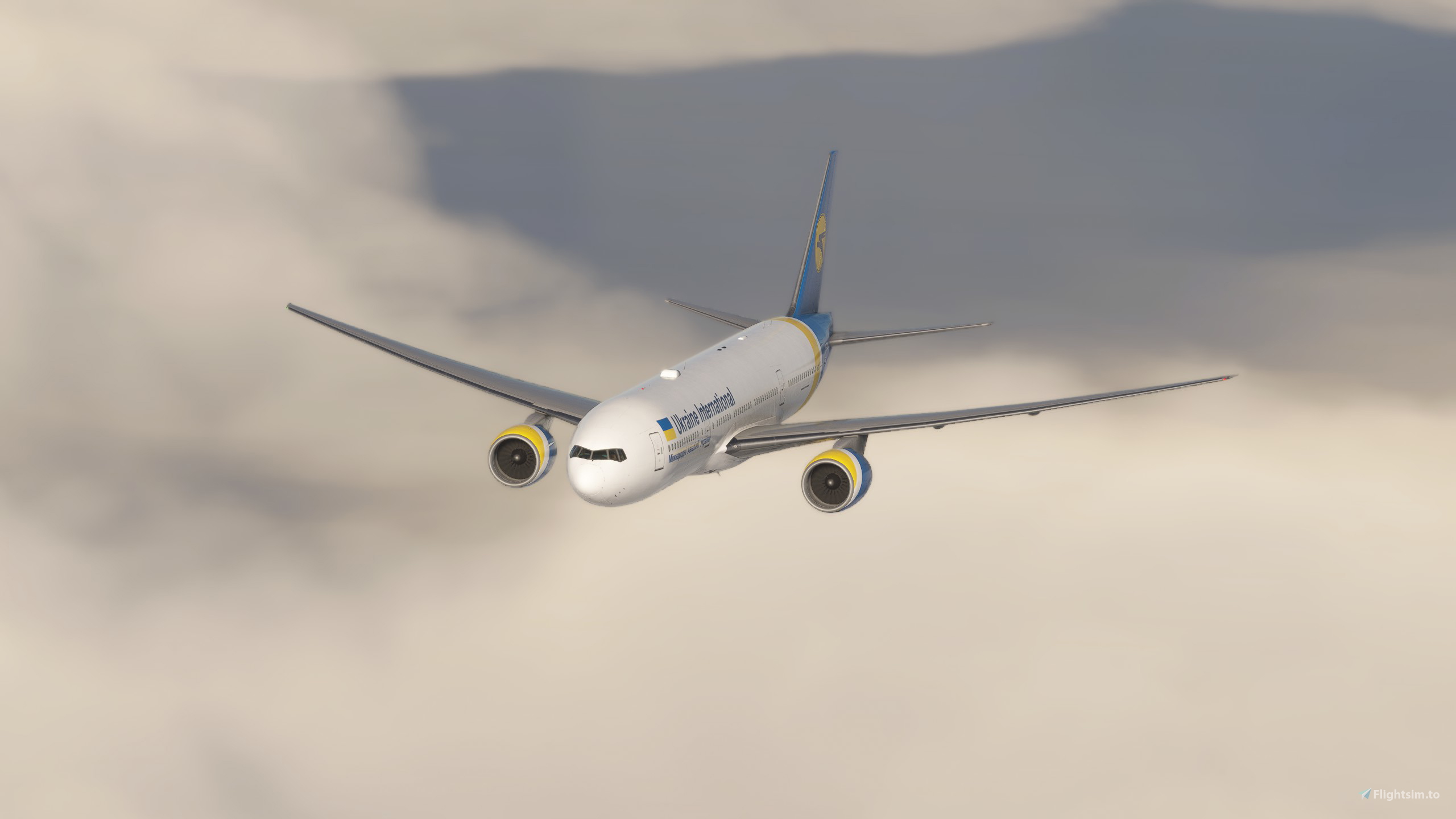 国際航空　B777-200ER UR-GOA Herpa Wings [Pre-order item] 777-200ER Ukraine International