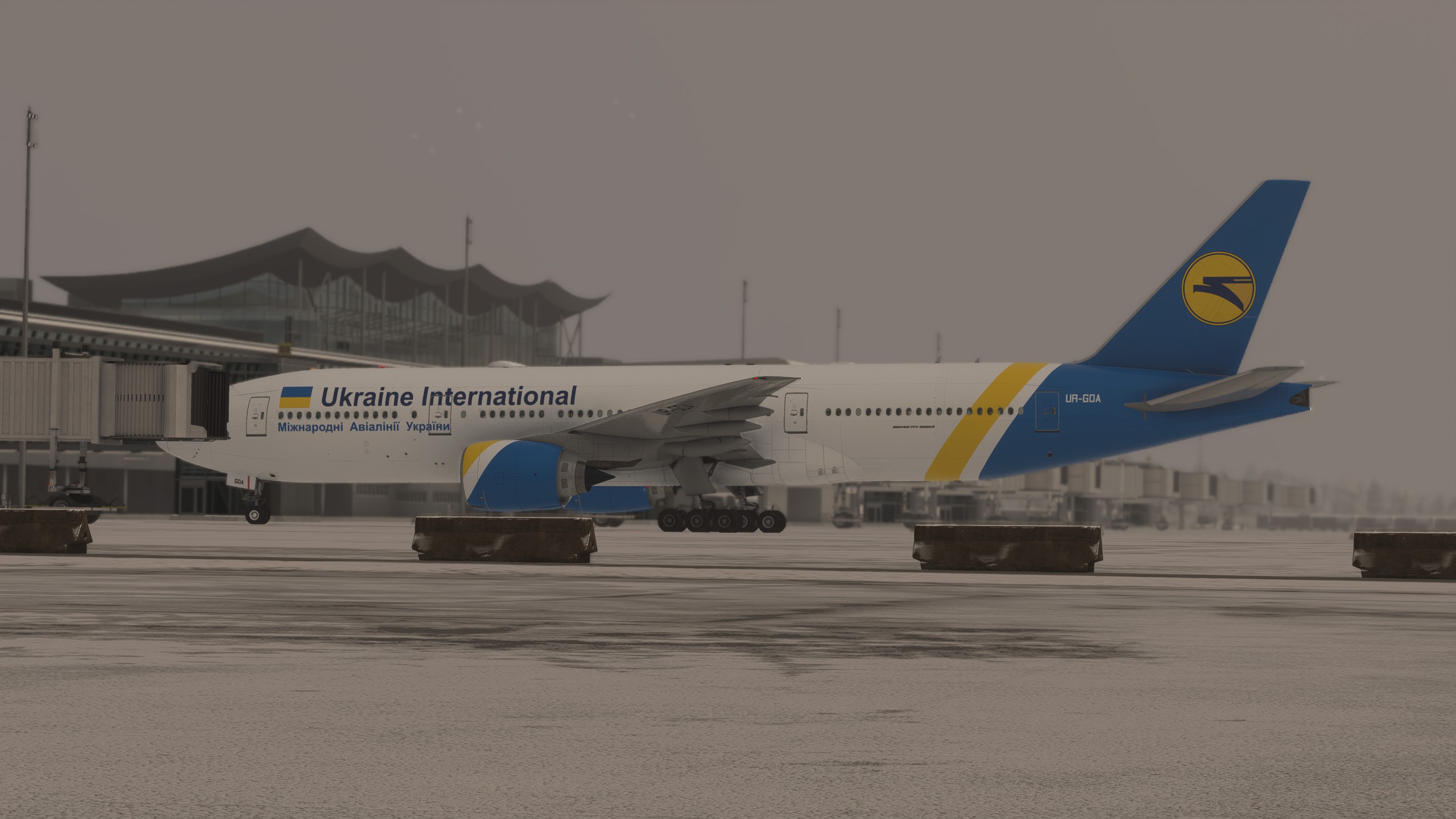 Ukraine International Airlines (UR-GOA) With Cabin - Aircraft